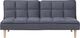 Shumee Sofa rozkładana ciemnoszara SILJAN 1