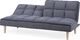 Shumee Sofa rozkładana ciemnoszara SILJAN 3