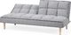 Shumee Sofa rozkładana jasnoszara SILJAN 4