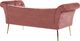 Shumee Szezlong welurowy różowy NANTILLY 3