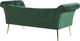 Shumee Szezlong welurowy zielony NANTILLY 3