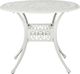 Shumee Zestaw ogrodowy stół i 4 krzesła biały ANCONA 2