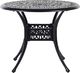 Shumee Stół ogrodowy okrągły 90 cm czarny ANCONA 1