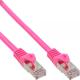 InLine Patchcord SF/UTP, Cat.5e, różowy 0.25m (72522M) 1