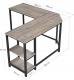 Biurko Songmics SGM-LWD72MB Brązowe 138 cm x 138 cm 5