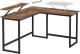 Biurko Songmics SGM-LWD56X Brązowe 140 cm x 130 cm 4