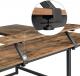 Biurko Songmics SGM-LWD56X Brązowe 140 cm x 130 cm 5