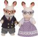 Figurka Epoch Sylvanian Families Dziadkowie królików z czekoladowymi uszkami (5190) 1