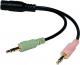 Kabel LogiLink Jack 3.5mm - Jack 3.5mm x2 0.15m czarny (CA0020) 2