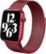 Crong Pasek ze stali nierdzewnej Crong Milano Steel do Apple Watch 38/40 mm czerwony 2