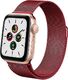 Crong Pasek ze stali nierdzewnej Crong Milano Steel do Apple Watch 38/40 mm czerwony 5