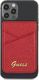 Guess Kieszeń na karty Wallet Card Slot GUWMSSASLRE MagSafe Saffiano czerwony/red 2