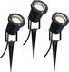 Paulmann Special Line Garden Spotlight IP65 GU10 3x3,5W 230V 3000K Czarny Aluminium 1