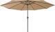 vidaXL Parasol ogrodowy z LED i metalowym słupkiem, 400 cm, taupe 3