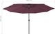vidaXL Parasol ogrodowy z LED i stalowym słupkiem, 400 cm, bordowy 7