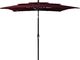 vidaXL 3-poziomowy parasol na aluminiowym słupku, bordowy, 2,5x2,5 m 1