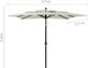 vidaXL 3-poziomowy parasol na aluminiowym słupku, piaskowy, 2,5x2,5 m 8