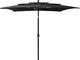 vidaXL 3-poziomowy parasol na aluminiowym słupku, czarny, 2,5x2,5 m 1