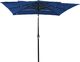 vidaXL 3-poziomowy parasol na aluminiowym słupku, lazurowy, 2,5x2,5 m 3