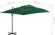vidaXL Parasol wiszący na aluminiowym słupku, zielony, 300x300 cm 7