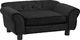 vidaXL Sofa dla psa, czarna, 72x45x30 cm, pluszowa 2