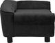 vidaXL Sofa dla psa, czarna, 72x45x30 cm, pluszowa 4