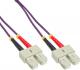 InLine Patchcord światłowodowy SC/SC, 50/125µm, OM4 20m (83520P) 1