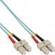 InLine Patchcord światłowodowy SC/SC, 50/125µm, OM3 15m (83515O) 1