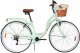 MalTrack Rower Miejski Citybike Dreamer 6-speed Mint 28" + Koszyk Paris 3