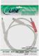 Kabel USB InLine 2x USB-A - USB-B 1 m Szary (34510X) 1