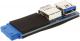 InLine 2 x USB 3.0 - 19-pin Czarno-niebieski (33444A) 1