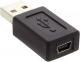 Adapter USB InLine miniUSB - USB Czarny  (33500A) 1