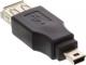 Adapter USB InLine miniUSB - USB Czarny  (33500B) 1