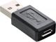 Adapter USB InLine microUSB - USB Czarny  (31612) 1