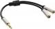 Kabel InLine Jack 3.5mm - Jack 3.5mm x2 0.15m srebrny (99250) 1