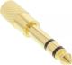 Adapter AV InLine Jack 3.5mm - Jack 6.3mm złoty (99305P) 1