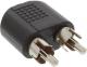 Adapter AV InLine Jack 3.5mm - RCA (Cinch) x2 czarny (99343) 1