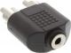 Adapter AV InLine Jack 3.5mm - RCA (Cinch) x2 czarny (99343) 1