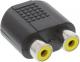 Adapter AV InLine Jack 3.5mm - RCA (Cinch) x2 czarny (99338) 1