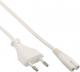 Kabel zasilający InLine Euro 8 Plug biały 1.5m (16654W) 1