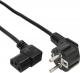 Kabel zasilający InLine C13 kątowy czarny 0.5m (16752B) 1