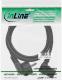 Kabel zasilający InLine C13 kątowy czarny 0.5m (16752B) 1