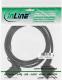Kabel zasilający InLine Typ F German C13 lewy kątowy czarny 0.5m (16752M) 1