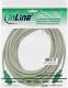InLine Kabel przedłużacz PS/2 męski - żeński szary, zielone złącza 10m (13340G) 2