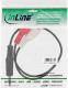 Kabel InLine Jack 3.5mm - RCA (Cinch) x2 1m czarny (89941B) 2