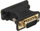 Adapter AV InLine DVI-I - D-Sub (SVGA) czarny (17790P) 1