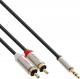 Kabel InLine Jack 3.5mm - RCA (Cinch) x2 1m srebrny (99241) 1
