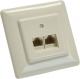 InLine Puszka ścienna 2x RJ45, 2x 8 Port (69989C) 1