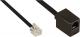 InLine Modularny kabel RJ12, 6P6C, męski-żeński, czarny, 2m (18832) 1