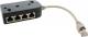 InLine Splitter ISDN 1 do 8, czarny, 0.15m, z rezystorem (69938) 1